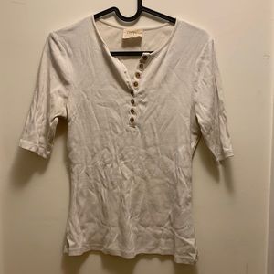 Sezane Theodora t shirt white size m